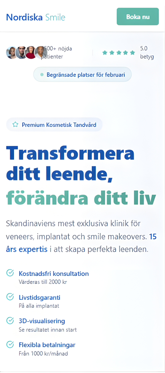 Nordiska Smile Dental mobile