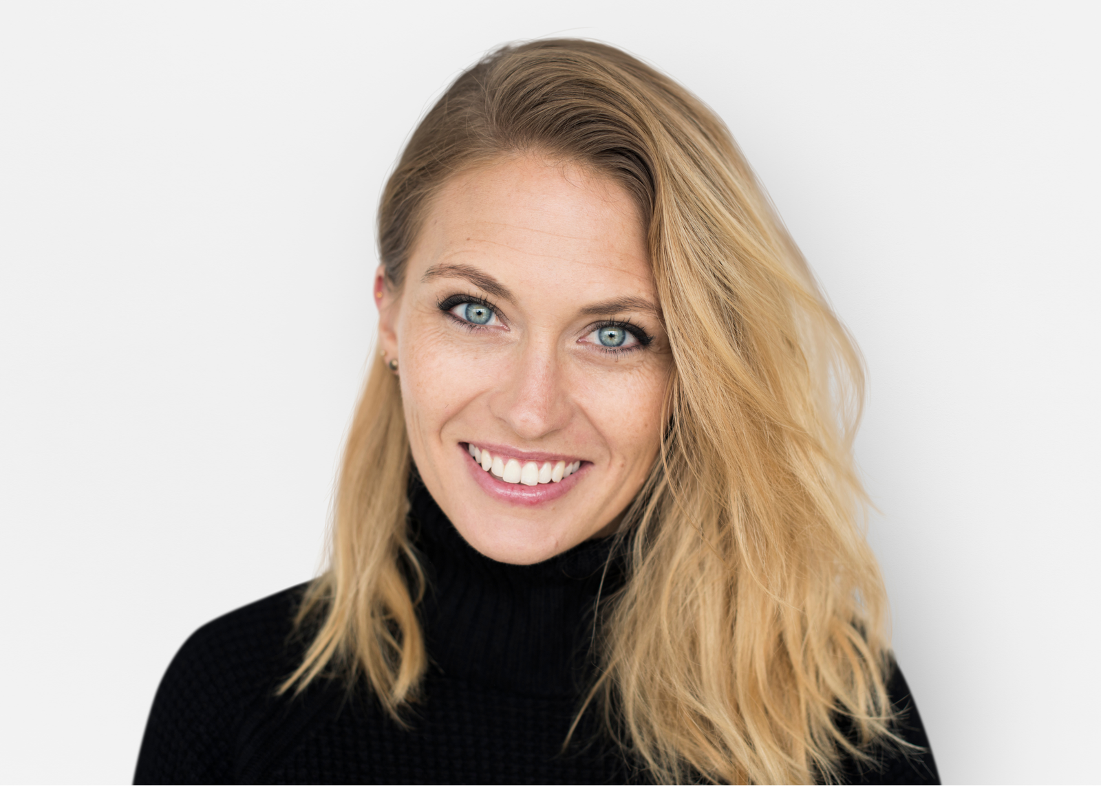 Patient med leende – representativ bild för tandvård i Sverige